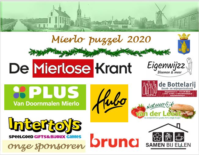 sponsoren Mierlo puzzel 2020